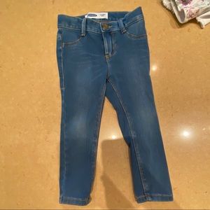 3T old navy girls ballerina skinny jeans, blue
